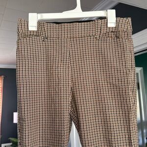 Brown Patterned dress pants